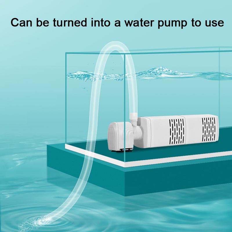 Aquarium Filter Pump Fish Tank Submersible Silent Air Oxygen Aerator Water Change Pump Aquarium Air Pump Wave Maker 220v