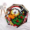 1pc Christmas Garfield Automatic Open/Close Umbrella - Compact Travel Umbrella, Perfect for Women & Men - Ideal Birthday/Christmas Gift, 179