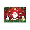 Christmas Placemat Decoration Set, Claus Linen Stain-resistant And Heat-insulating Tablecloth