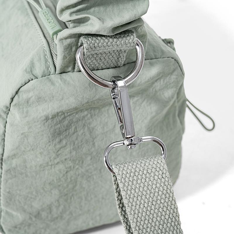 Women's Solid Shoulder Bag Lightweight Multi-compartment Nylon Bag