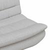 Swivel Chair Cloud Grey 63 x 75 x 76 cm Fabric
