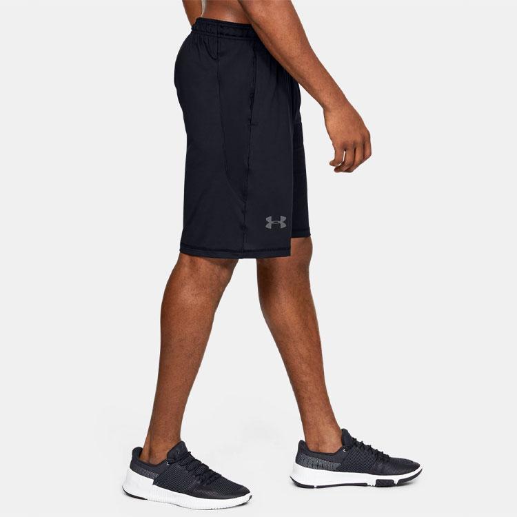Under Armour Casual Sports Basketball Running Quick-Dry Fitted Shorts Men Shorts Black 1253527-001