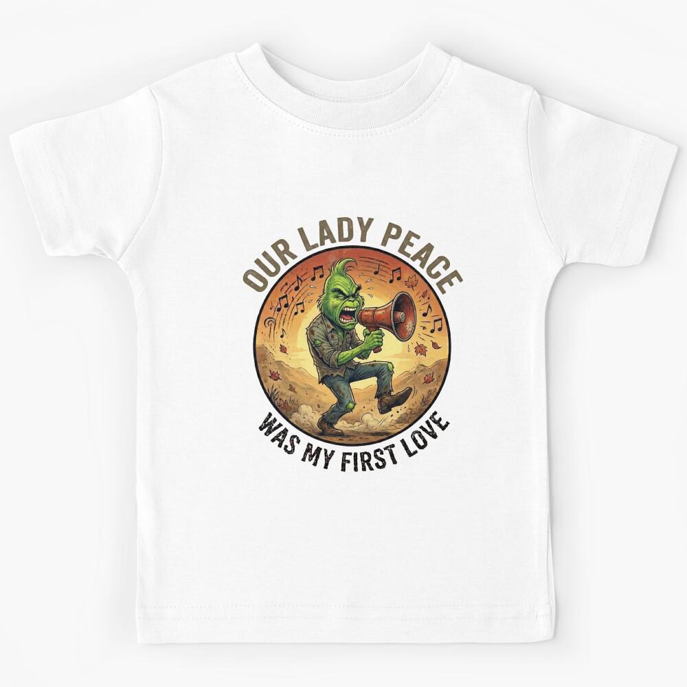 Grinch 90s Post Grunge Rocker - Megaphone Alternative Music Parody Kids T-Shirt 170