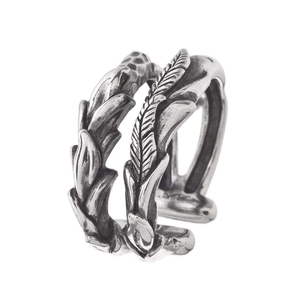 Artemis Classic Uriel W-Ring Ear Cuff (ac-ace0145) - Silver Accessories for Men and Women, Brand Jewelry, Silver Faux Earrings, Non-Pierced Earrings,