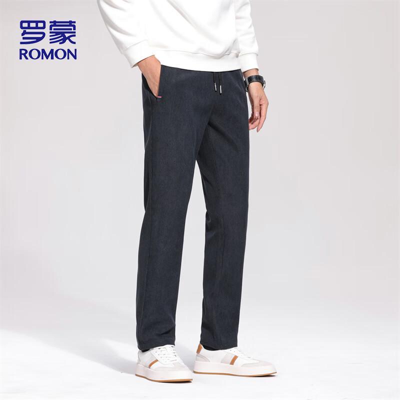 ROMON Men's Corduroy Casual Straight Leg Pants