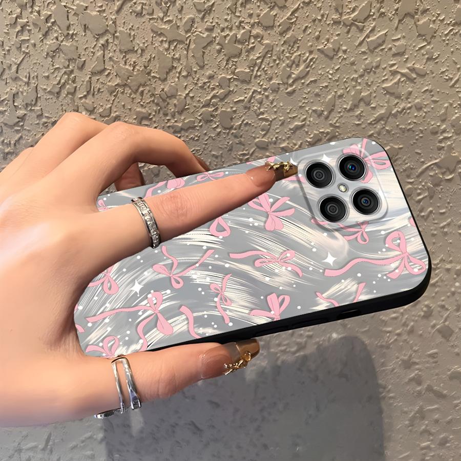 Creative Bow Case for Honor X9a X5b X6 90 Magic5Lite 70 200 400 Lite 8X X7 X8 Funda Phone Cover