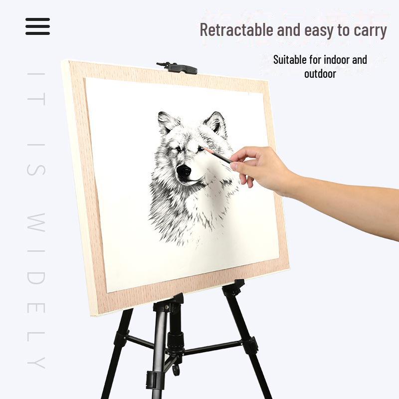 Portable Hand-Cranked Folding Easel for Art Students