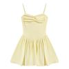 Yellow Suspender Dress Female Summer Dopamine Hottie Sexy Small Waist Princess Tutu Birthday Dress