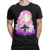 Herren Mitsuri Kanroji Demon Slayer T-Shirt Liebe Hashira 100% Baumwolle Oberteile Kurzarm Rundhals T-Shirts Übergröße T-Shirts