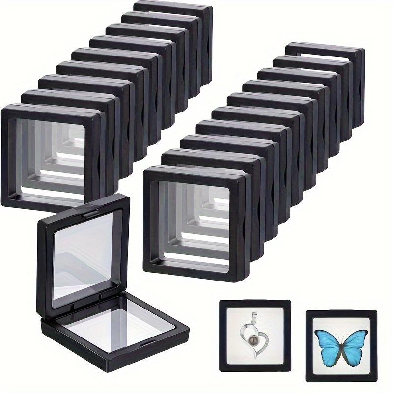 

3D Floating Frame Jewelry Display Stand - Shadow Gift Box Ring Pendant Holder Jewellery Stone Presentation Case