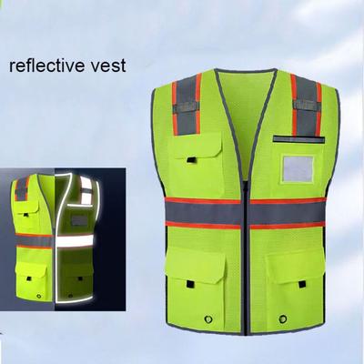 Breathable Reflective Safety Vest High Visibility Cycling Safe Jacket Traffic Waistcoat  Night