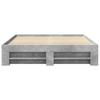 Bed Frame Concrete Grey 150 x 200 cm Engineered Wood