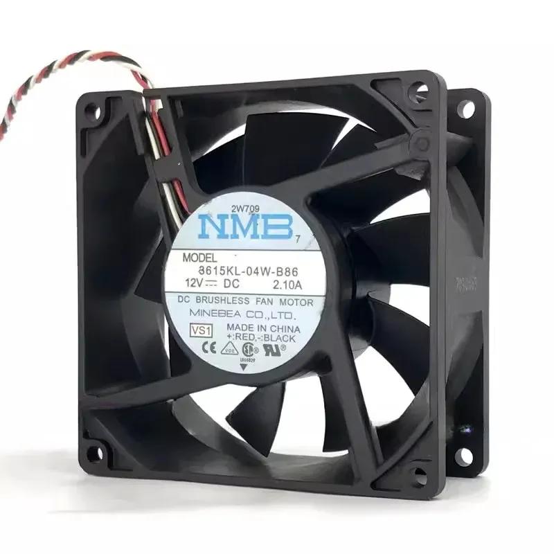 3615KL-04W-B86 NMB Server Cooling Fan 9CM DC12V 2.10A 3 Wire 9038 92x92x38m 3615KL-04W-B86