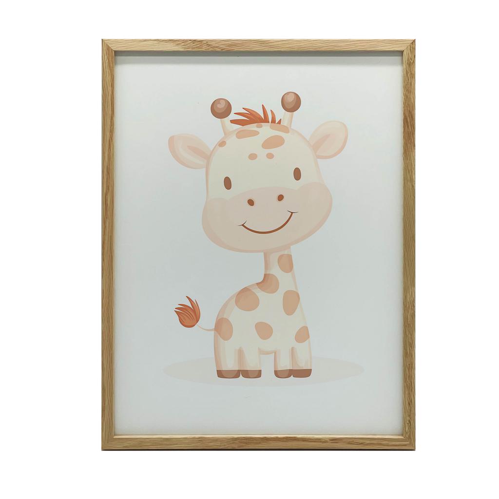 Uśmiechnięta Żyrafa - Plakat Dla Dzieci Uśmiechnięta Żyrafa - Plakat Dla Dzieci, 40X50 Cm, Bez Ramy, Papier Matowy 230 Gsm