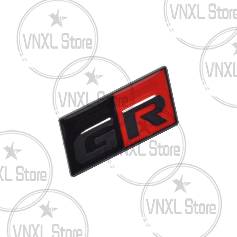 OELK1 1x Car Steering Wheel GR Sport Logo Badge Interior 3D Metal Decoration Stickers For Toyota GR Yaris Aygo Corolla RAV4 C-HR Camry