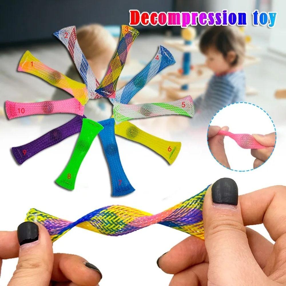 

Сенсорная игрушка для снятия стресса, сетчатая трубка с мраморной игрушкой-игрушкой-игрушкой-игрушкой-игрушкой-игрушкой-непоседами Мраморная сетка-игрушка-непоседа