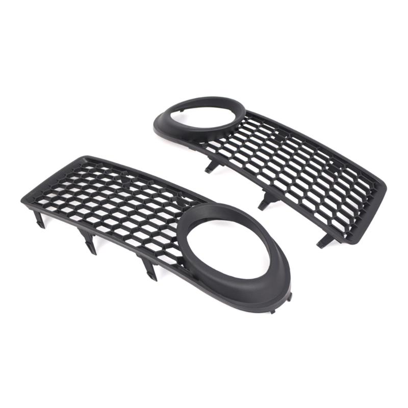 Car Exterior Left Right Front Bumper Grilles Foglight Lower Grilles Lamp Frame Cover for 1C0807683A 1C0807684A 2006-2010