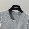Women's Elegant Beaded Knit Vest