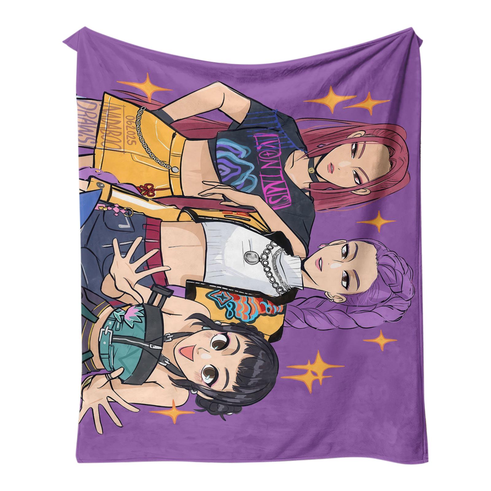 

150*200см Аниме Периферийный Принт Теплое Одеяло One Size