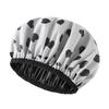 Cuffia da doccia impermeabile per bagno Cuffia per capelli elastica per cappello da bagno addensata per donna Bellezza Parrucchiere Dot Prodotti Accessori per il bagno