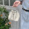 Korean Version of Ins Niche Tote Bag New Fashion Sweet Bucket Bag Chain Bag One-shoulder Crossbody Bag Trendy