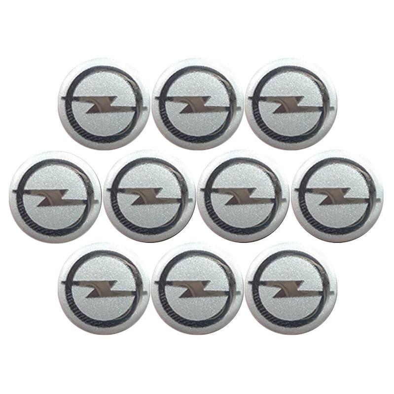 Pegatinas Emblema para Llavero Opel de 14 mm - Insignia Metálica Compatible Corsa/Astra/Mokka/Insignia, Cubiertas de Botón de Repuesto Anti-arañazos