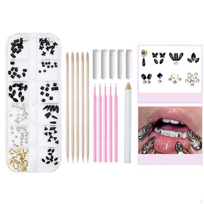 Tooth GEM Kit Ornaments Teeth Jewelry for Gatherings Parties Photo Props