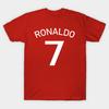 Asian Size Cotton Unisex Tshirt Print T-shirt Ronaldo T-shirt No-Cut Print Regular Fit