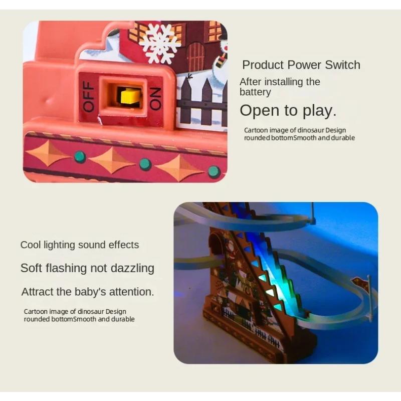 Ηλεκτρική Σκάλα Αναρρίχησης Κούκλα Άγιος Βασίλης Παιδικά Μουσικά Παιχνίδια Σιδηροδρομική Τσουλήθρα Χριστουγεννιάτικο Στολίδι Διακόσμηση Διακόσμηση Σπιτιού Δώρο Πρωτοχρονιάς 2024