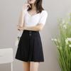 Wiosenna damska spódnica biurowa damska spódnica trapezowa z wysokim stanem letnia damska w stylu Vintage Casual krata Mini krótkie spódniczki