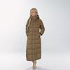 Womens Long Winter Cotton Coat Oversized Hooded Puffer Jacket Thick Warm Knee-Length Outerwear