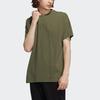 Adidas Neo Large Logo Print Sports Crew Neck T-Shirt Men Tops Green H52727