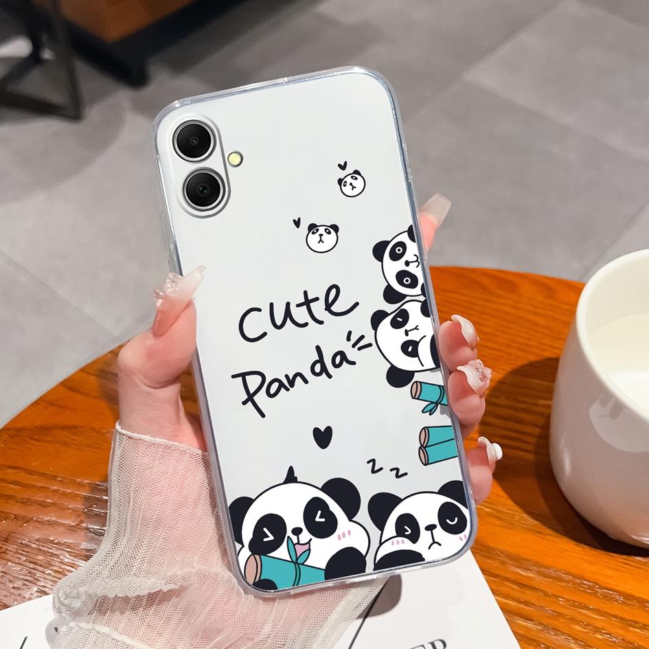 Samsung S24 FE M35 A16 A26 S25 Plus Ultra S25Ultra A06 A36 A56 F14 İçin Kapak Kılıf Güzel Yıldızlı Gökyüzü Sevimli Ayı Kaymaz Silikon Düşmeye Karşı Samsung İçin