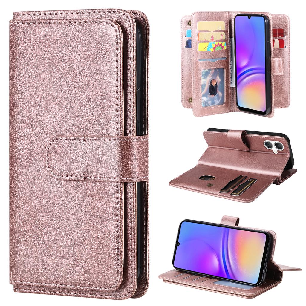 For Samsung Galaxy A06 5G/Galaxy A06 4G Leather Case with 10 Card Holder Phone Cover Stand
