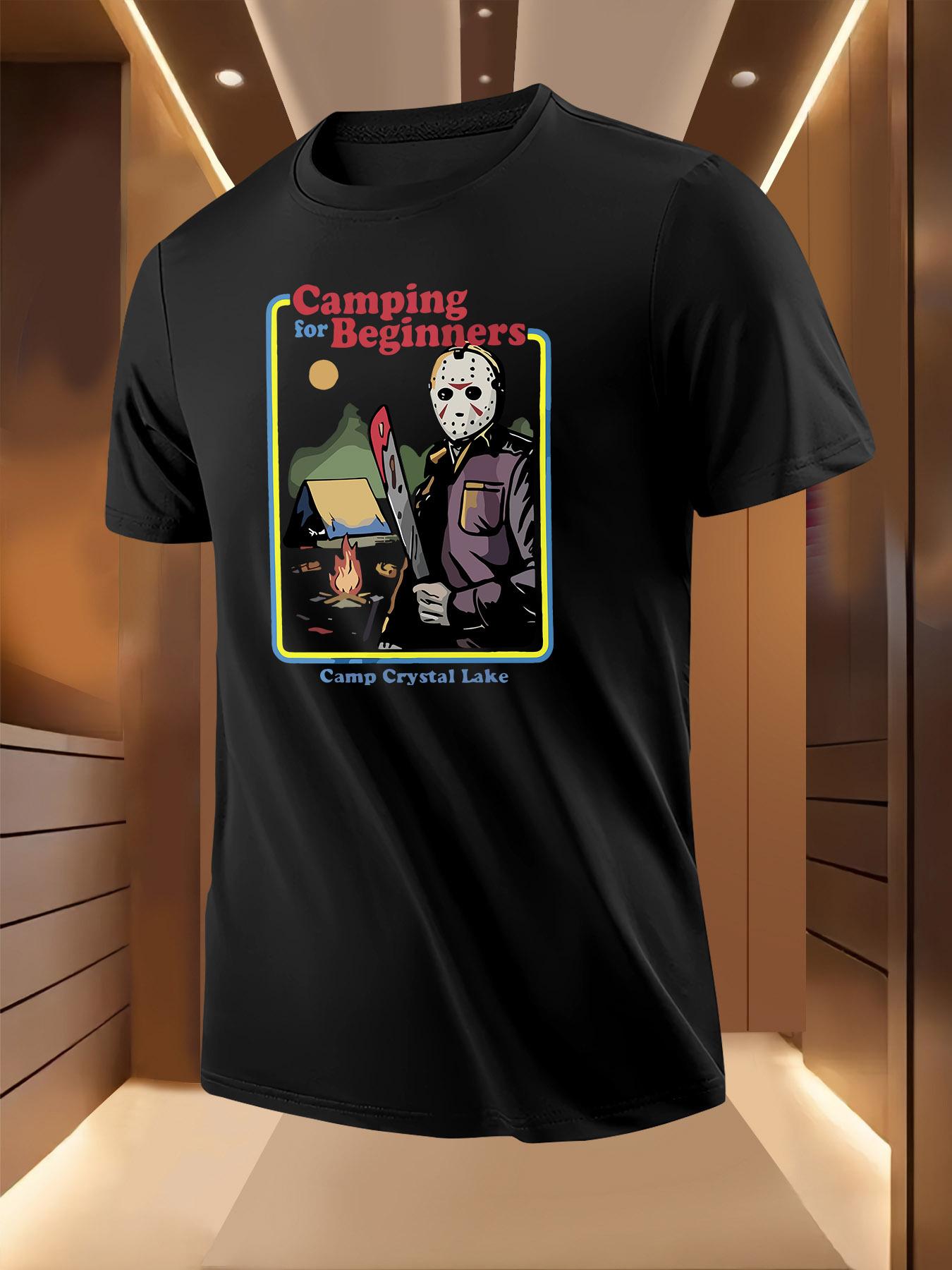 Horror Camping Guide Print Pattern Tshirt XXXXL
