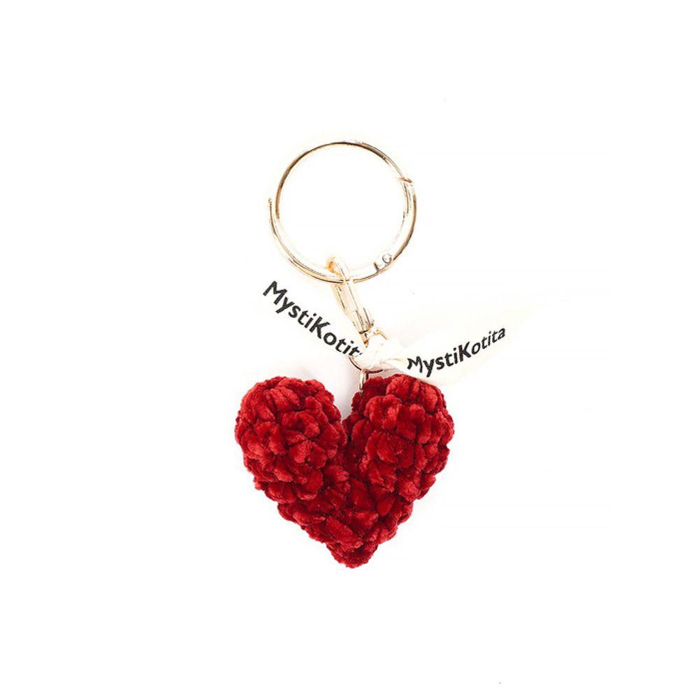 

Оксамитовий Брелок-Серце MystiKotita - S 5 кольорів black
