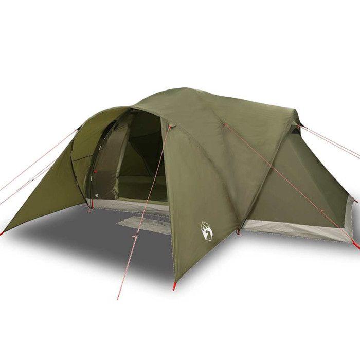 VidaXL Family Dome Tent 6 Person Olive Green Waterproof 4009470