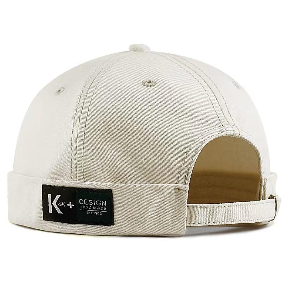 XL 62 Cap Big Head Hat Without Visor Docker Brimless Hats Vintage Beanie Hat for Men Women
