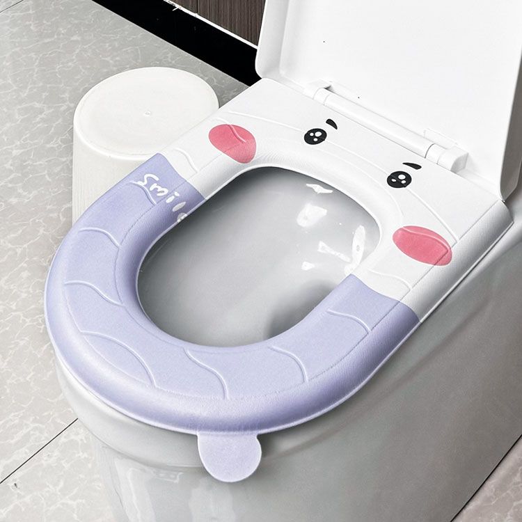 Eva Toilet Seat Waterproof All-weather Universal Silicone Foam Toilet Seat Printed Toilet Seat Bacteria Isolation Free