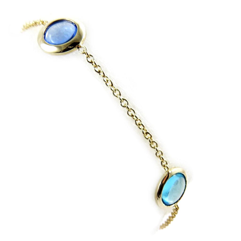 Altesse [L7946] - Bracelet Plaqué Or 'Angela' bleu doré