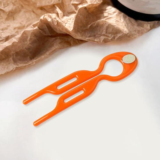 Plastik Saç Çubuğu U Şekilli Tasarım İnsancıllaştırılmış Saç Çatalı Arka Kafa Kadın Saç Bakım Aracı Saç Aksesuarı