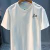Cotton Round Neck Trendy Tops, Fashionable and Versatile Men's T-shirts, Loose Printed Short Sleeves for Couples