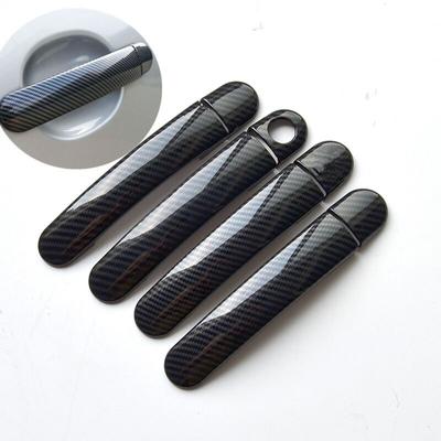For VW Golf 5 MK5 Volkswagen Golf V Rabbit 1K 2004-2009 Carbon Fiber Chrome Car Door Handle Cover Styling Accessories Sticker