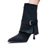 Fashion High Heels Women Ankle Boots Pointed Toe Fashion Dress Shoes Luxury Suede Winter Botas 2025 Designer Pumps Mujer Chelsea Boots