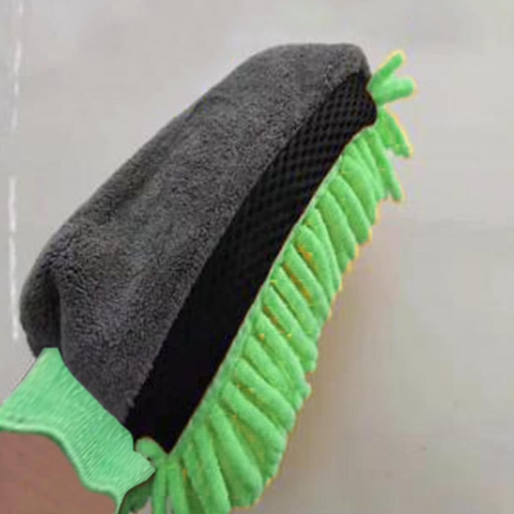 Car Washing Gloves Waterproof  Chenille Gloves Car Cleaning Mitt Detailing Brush Auto Care Double-faced Glove