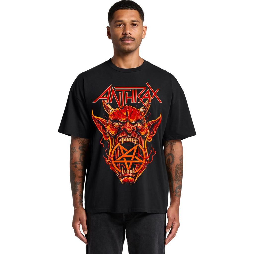 ANTHRAX T SHIRT BLACK UNISEX MERCH BAND