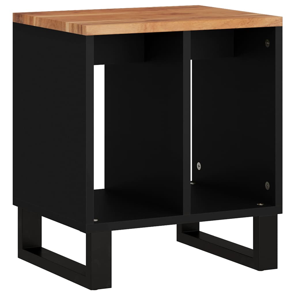 Side Table 40x31x46 cm Solid Wood Acacia & Wood Material