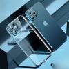 Suitable for Apple 16 Phone Cases, Electroplated with Lens Film, Iphone15Promax Transparent Case, 13/14 Full Package, Simple and Easy
