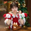 Santa Claus Snap Bracelet Elk Snap Ring Snowman Plush Doll Children's Toy