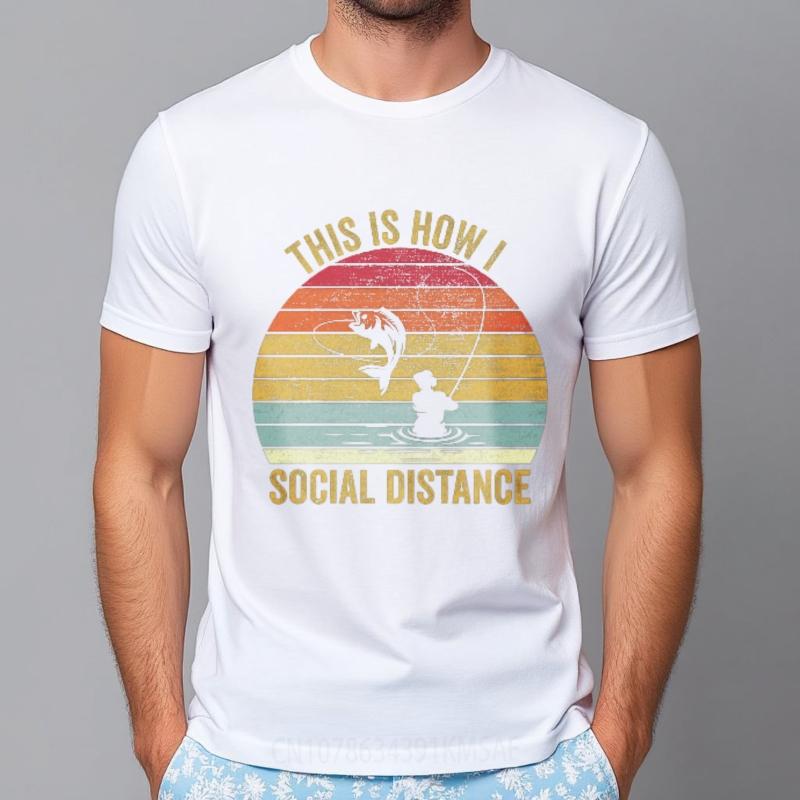 Mens Top Adult For Man Short Sleeve T Shirt Casual This Is How I Social Distance Hiphop Teenagers Tee Shirt Quick Dry Shirt